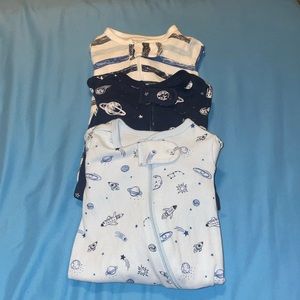 3pcs Longsleeve Newborn Sleepers
